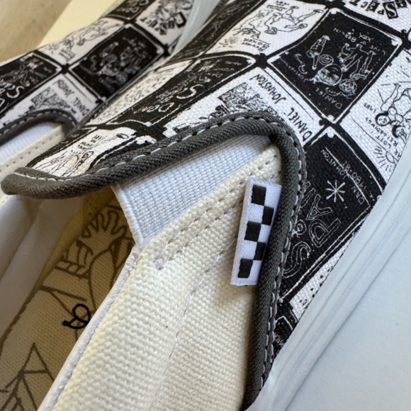 Vans Daniel Johnston Raven Skate Slip-On Men's 9.5 Limited Edition - Picture 7 of 10
